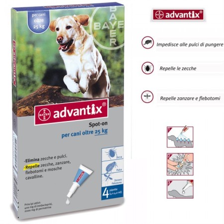 Bayer Advantix Spot On per cani oltre 25 kg