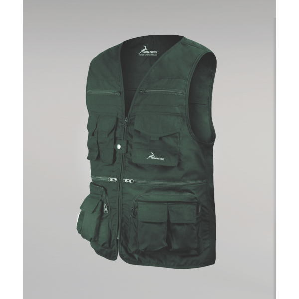 KONUS GILET DEMOX VERDE MULTITASCHE