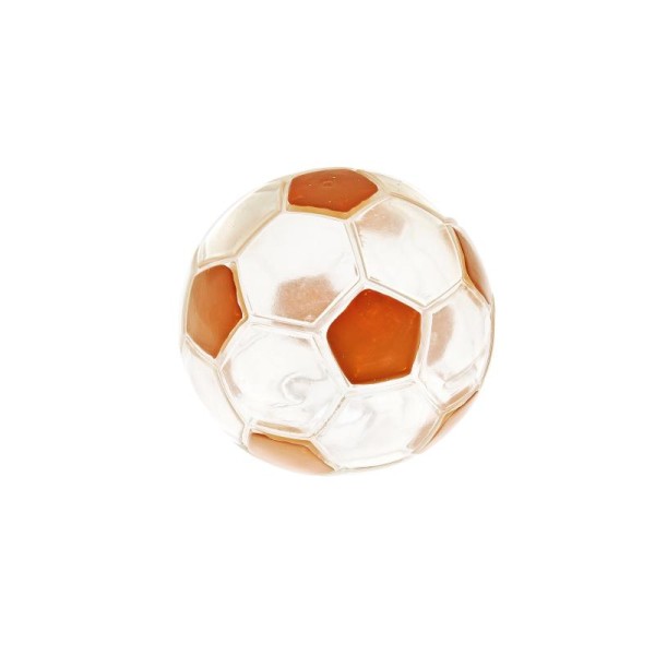  PALLA CALCIO TRASPARENTE TPR 12,5CM (TRASPARENTE-ARANCIO)