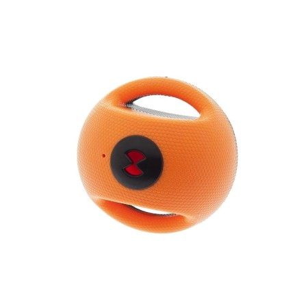  PALLA SQUAKER CON MANIGLIE TPR 12,5CM (TRASPARENTE-ARANCIO)