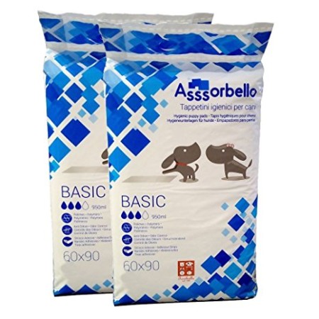 TAPPETINI ASSORBELLO BASIC 60X90 10 PZ