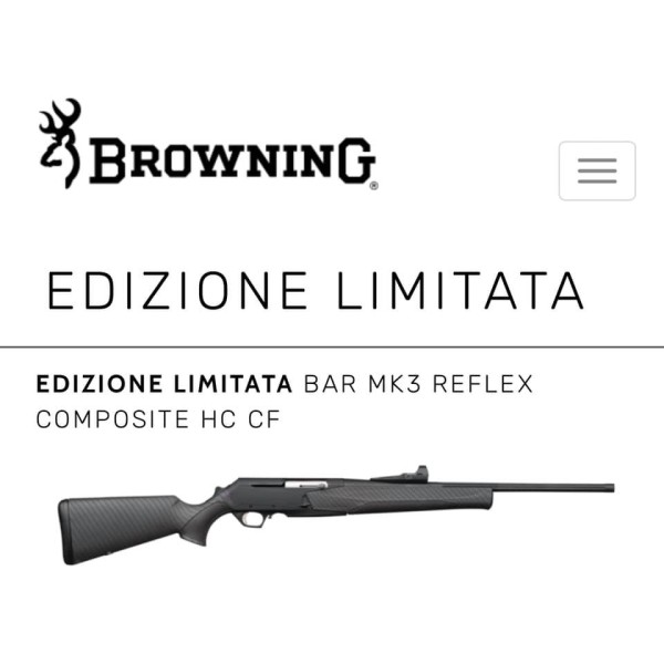 CARABINA BROWNING BAR MK3 REFLEX CAL 308 WIN -30-06