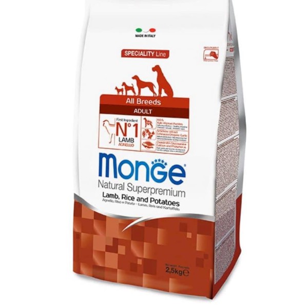 MONGE All Breeds Adult Agnello, Riso e Patate KG 12