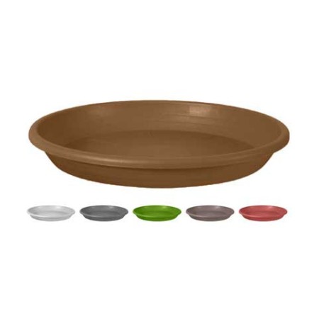 SOTTOVASO 'CILINDRO' d. 37 cm (vaso d. 50) - colore terracotta