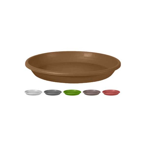 SOTTOVASO 'CILINDRO' d. 37 cm (vaso d. 50) - colore terracotta