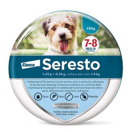 BAYER SERESTO COLLARE ANTIPARASSITARIO PER CANI PICCOLI FINO A 8 KG