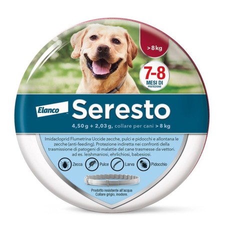 SERESTO BAYER COLLARE CANI 70 cm SUPERIORE 8 KG cm