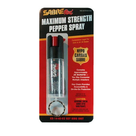 Spray ANTIAGGRESSIONE al peperoncino SABRE Red MK-22 Police Nero 