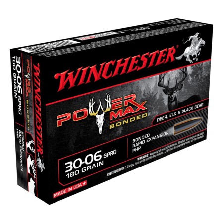 CARTUCCE WINCHESTER PER CARABINA POWER MAX 180GR CAL.30-06