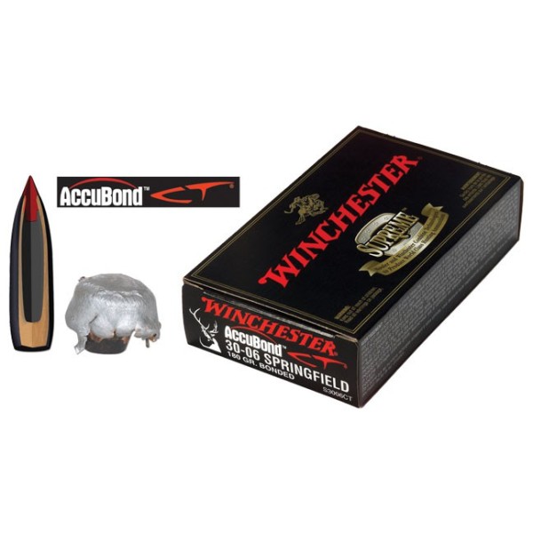 MUNIZIONI WINCHESTER PER CARABINA ACCUBOND 180GR CAL.30-06